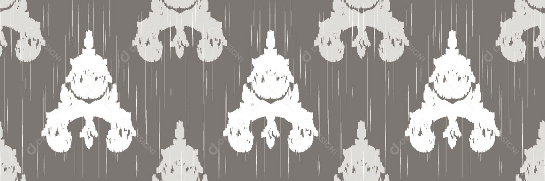 Padrão Tribal Tradicional Estilo Damasco Vetor EPS