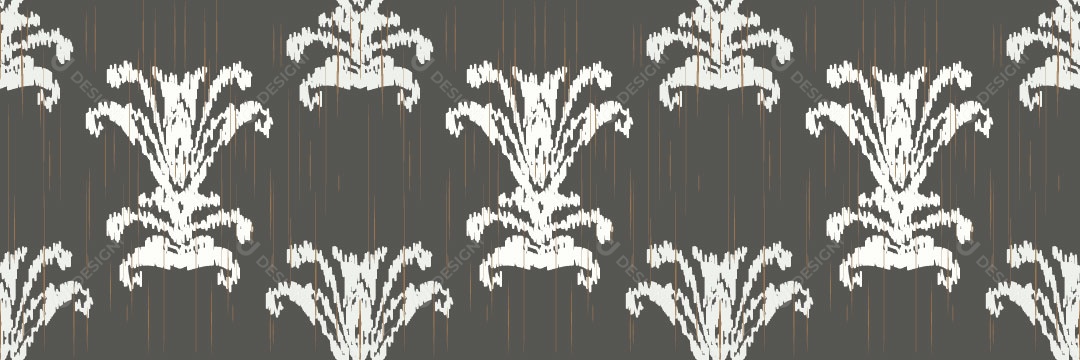 Padrão Tribal Tradicional Estilo Damasco Vetor EPS