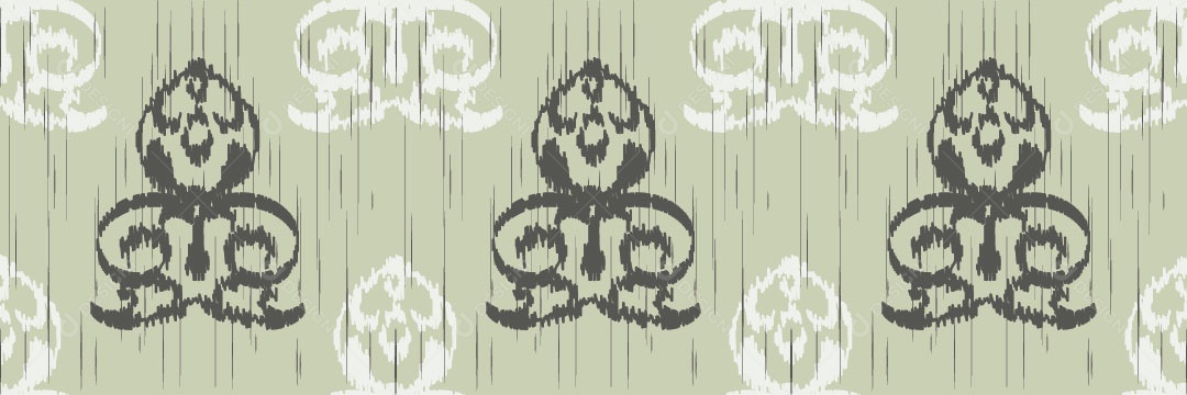 Padrão Tribal Tradicional Estilo Damasco Vetor EPS