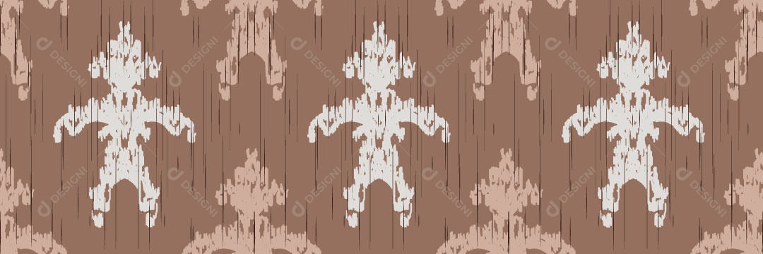 Padrão Tribal Tradicional Estilo Damasco Vetor EPS