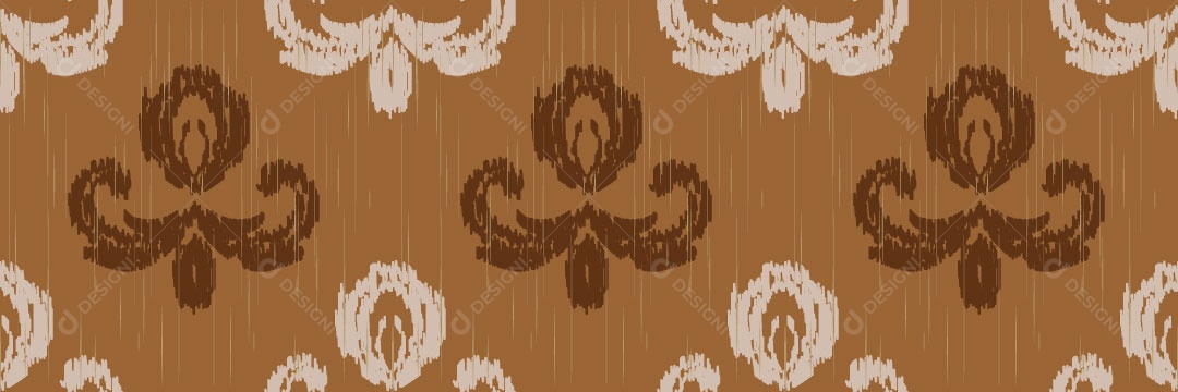 Padrão Tribal Tradicional Estilo Damasco Vetor EPS