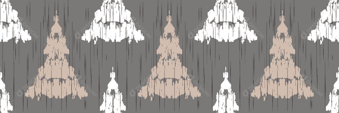 Padrão Tribal Tradicional Estilo Damasco Vetor EPS