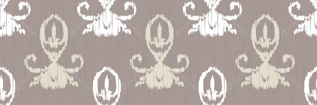 Padrão Tribal Tradicional Estilo Damasco Vetor EPS