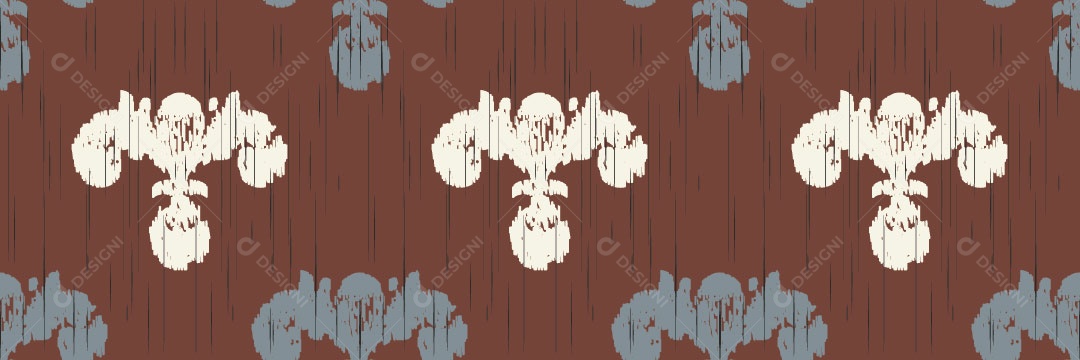 Padrão Tribal Tradicional Estilo Damasco Vetor EPS