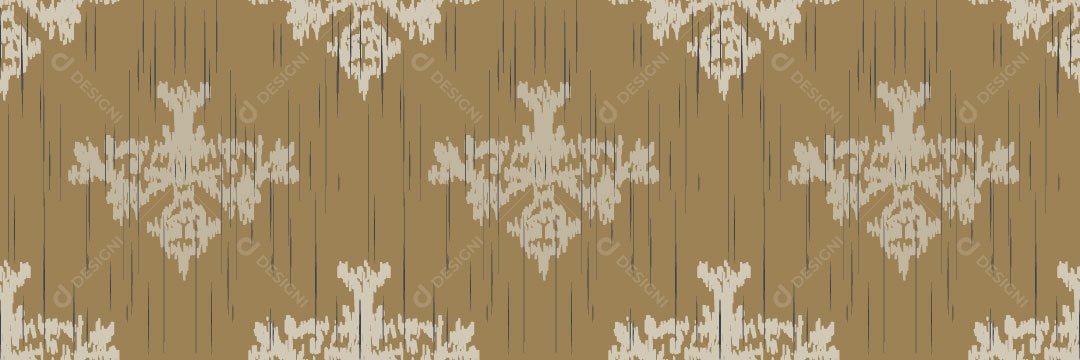 Padrão Tribal Tradicional Estilo Damasco Vetor EPS