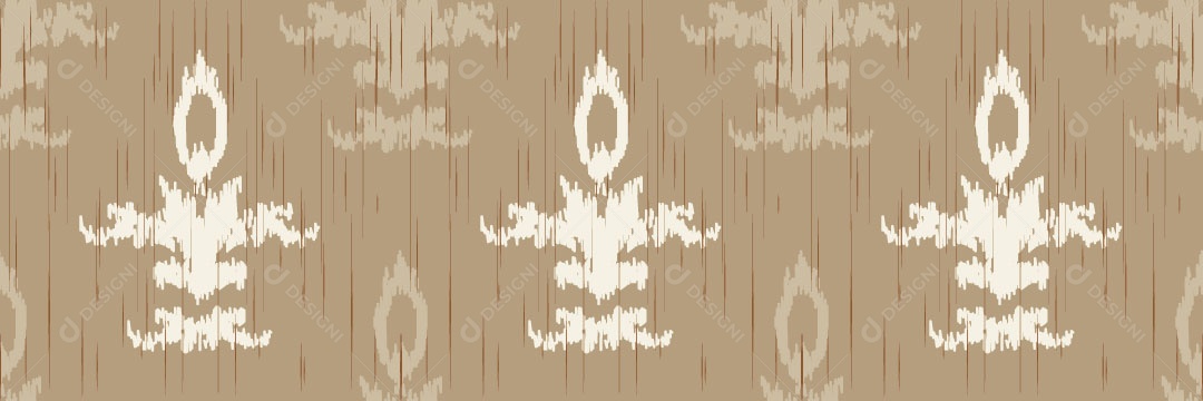 Padrão Tribal Tradicional Estilo Damasco Vetor EPS