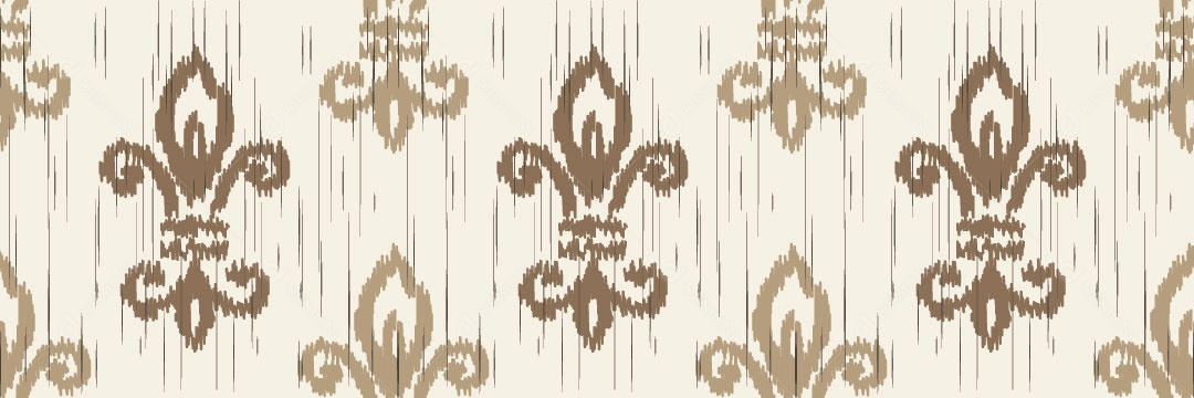 Padrão Tribal Tradicional Estilo Damasco Vetor EPS