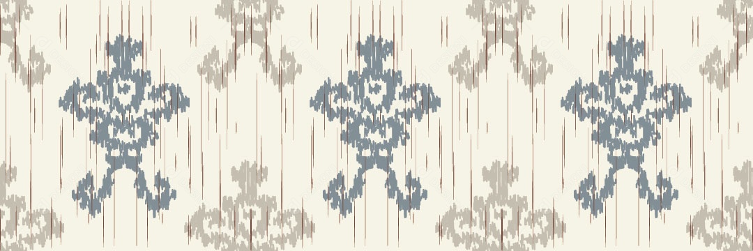 Padrão Tribal Tradicional Estilo Damasco Vetor EPS