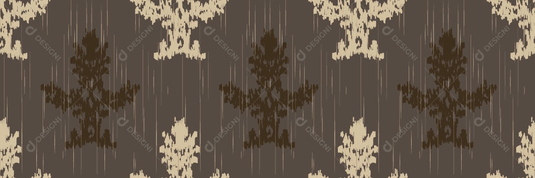 Padrão Tribal Tradicional Estilo Damasco Vetor EPS