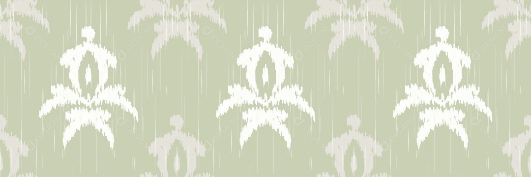 Padrão Tribal Tradicional Estilo Damasco Vetor EPS