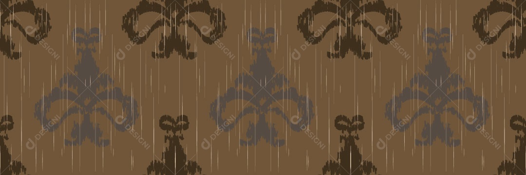 Padrão Tribal Tradicional Estilo Damasco Vetor EPS