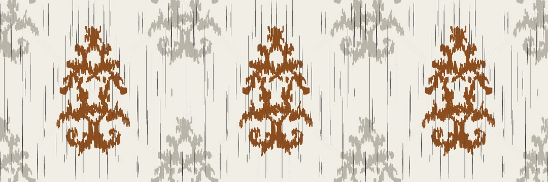 Padrão Tribal Tradicional Estilo Damasco Vetor EPS