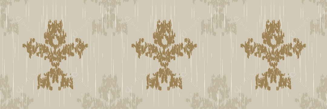 Padrão Tribal Tradicional Estilo Damasco Vetor EPS