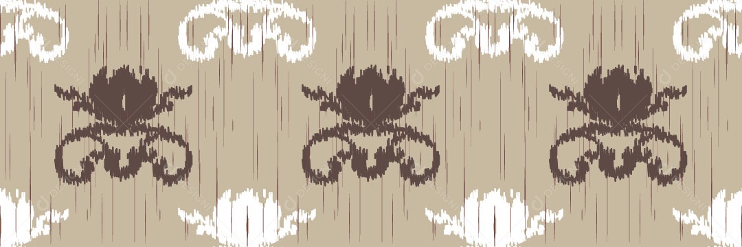 Padrão Tribal Tradicional Estilo Damasco Vetor EPS