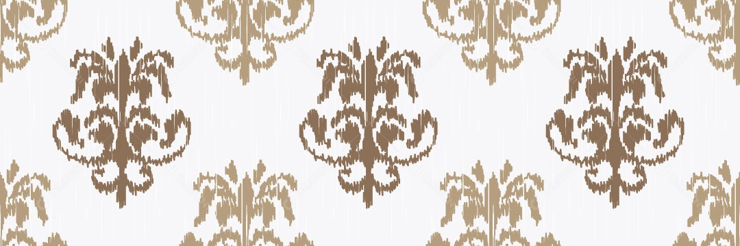 Padrão Tribal Tradicional Estilo Damasco Vetor EPS