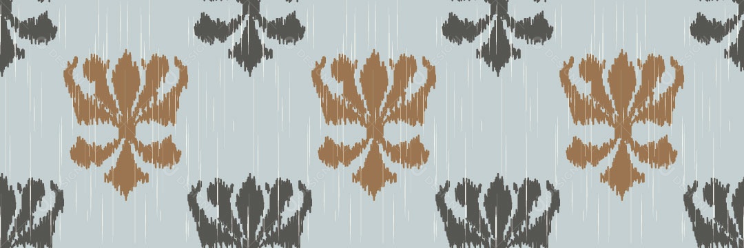 Padrão Tribal Tradicional Estilo Damasco Vetor EPS