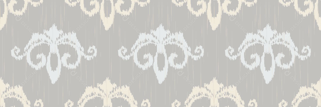 Padrão Tribal Tradicional Estilo Damasco Vetor EPS