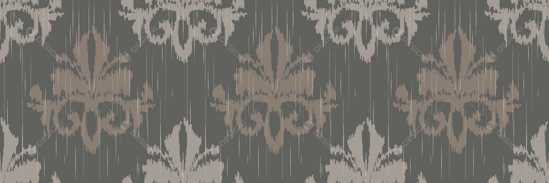 Padrão Tribal Tradicional Estilo Damasco Vetor EPS