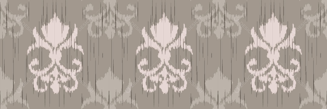 Padrão Tribal Tradicional Damasco Vetor EPS