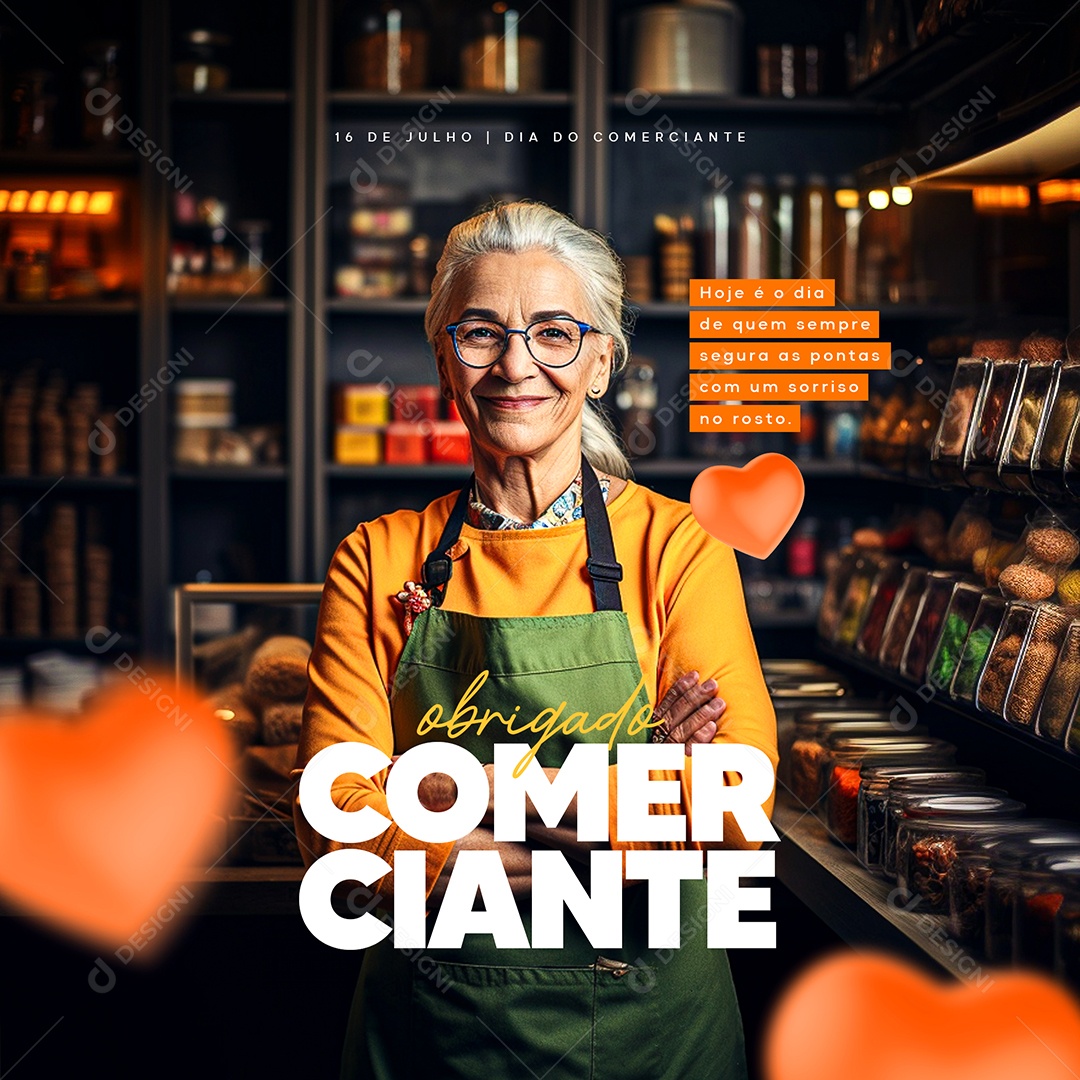 Obrigado Comerciante Social Media PSD Editável