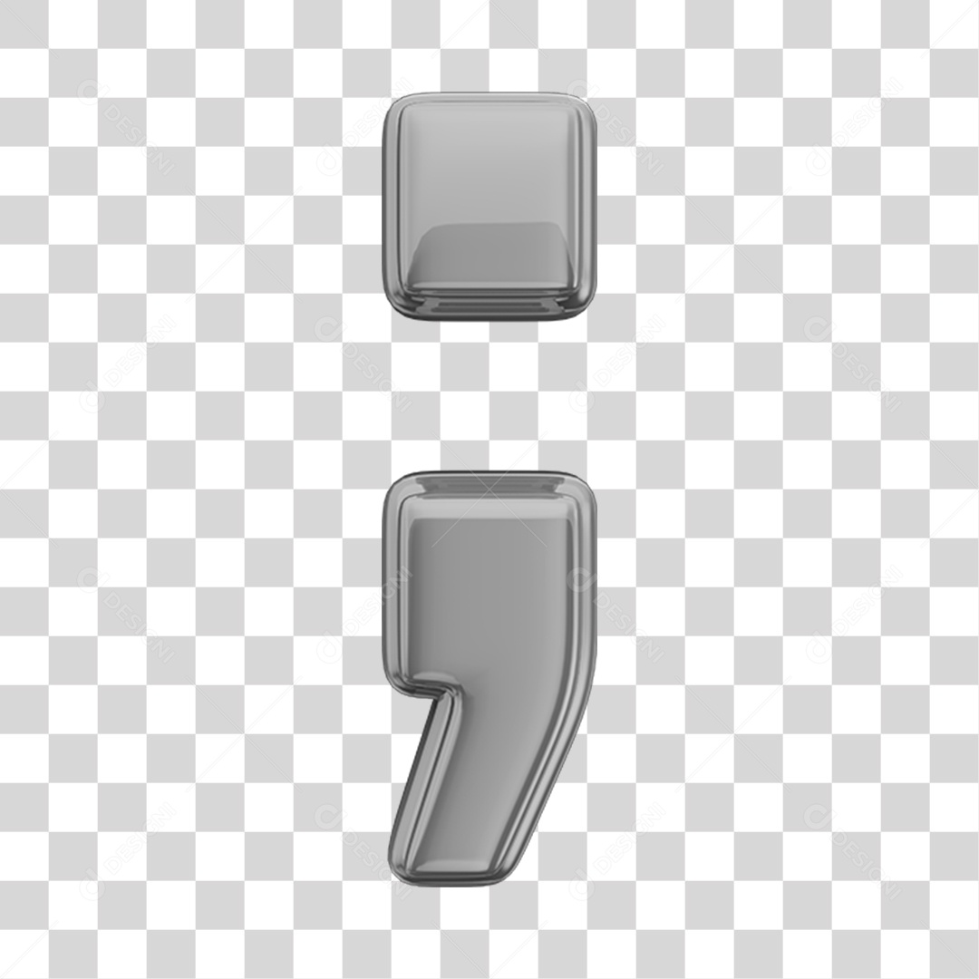 Elemento 3D Símbolos Acentos Para Composição PNG Transparente