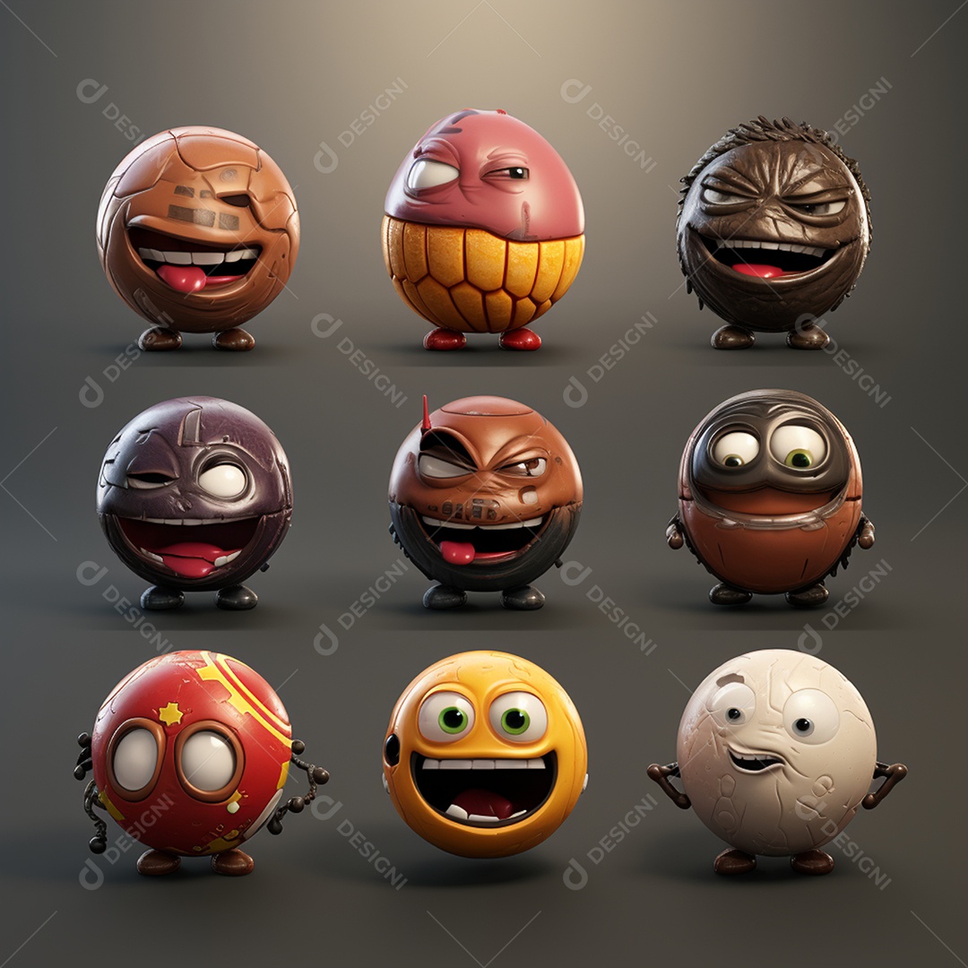 Imagem realista de pequenos personagens