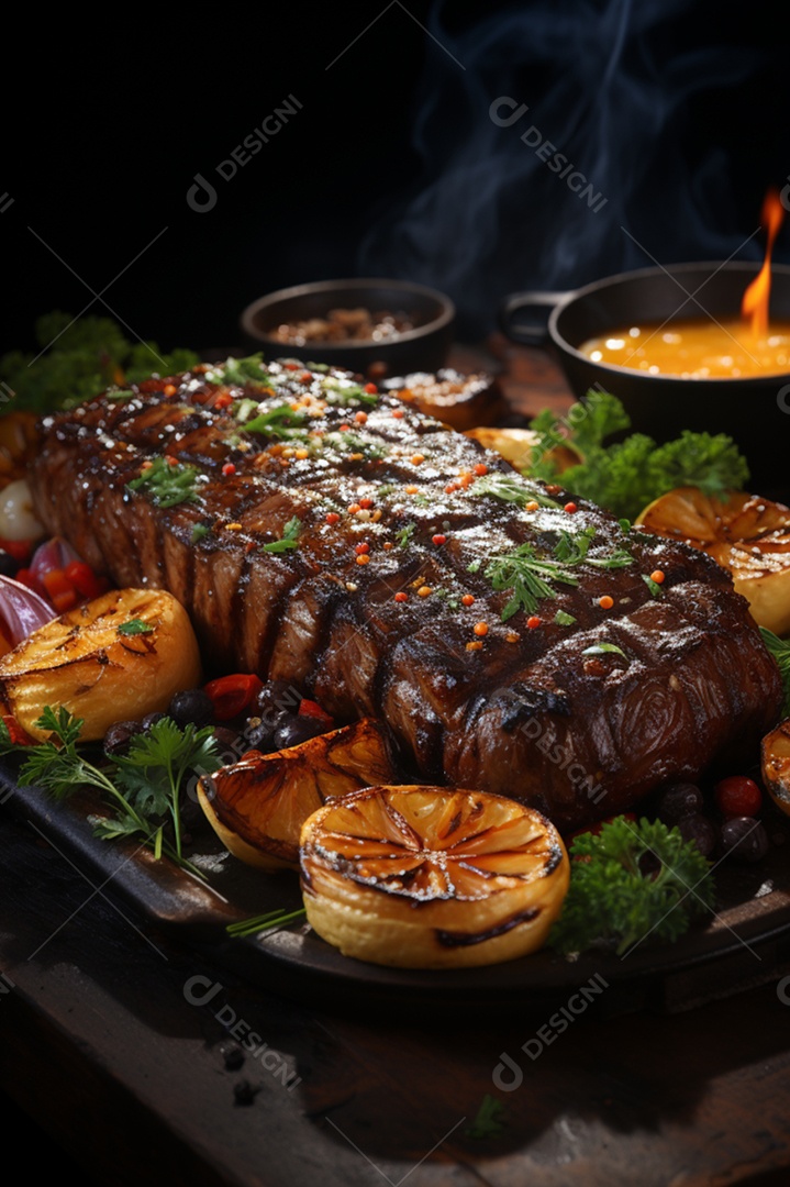 Uma deliciosa picanha grelhada