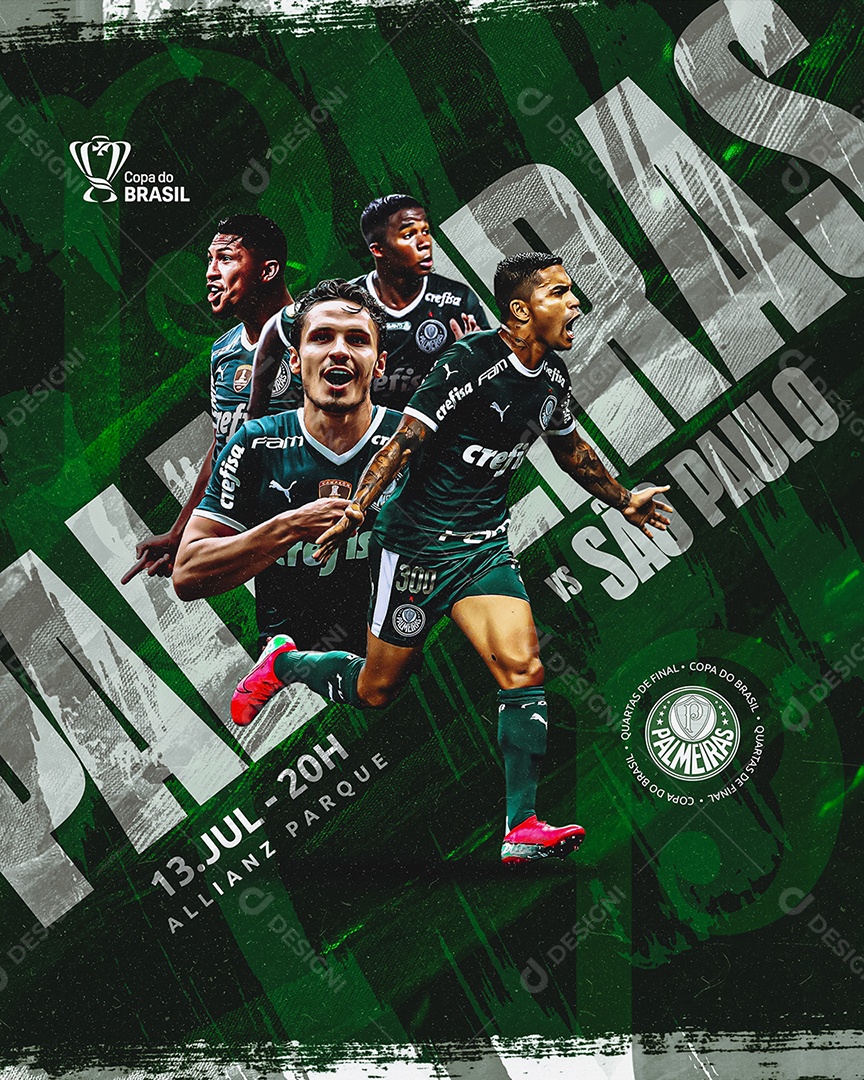 Futebol Copa Do Brasil Palmeiras x São Paulo Social Media PSD Editável