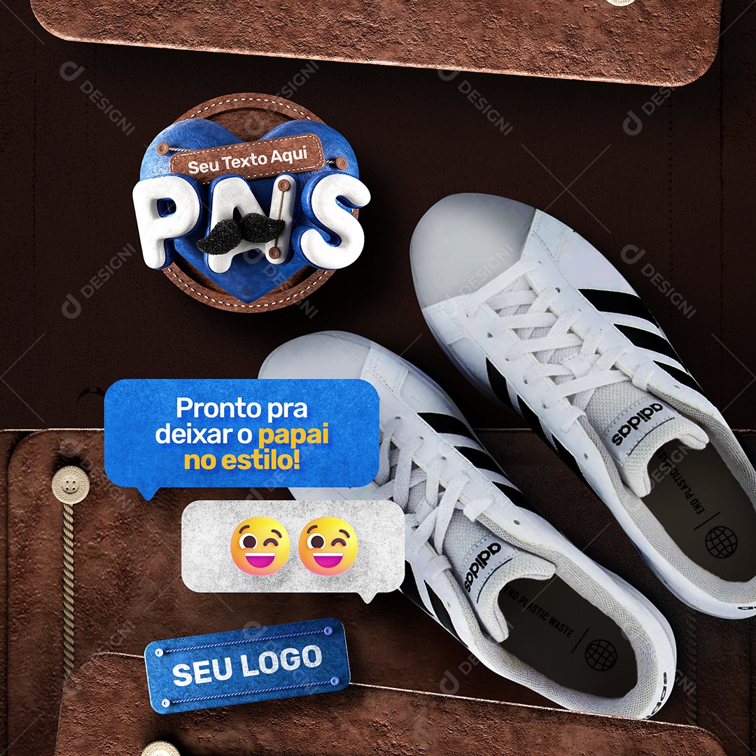 Social Media Dia Dos Pais Pronto Pra Deixar o Papai No Estilo PSD Editável