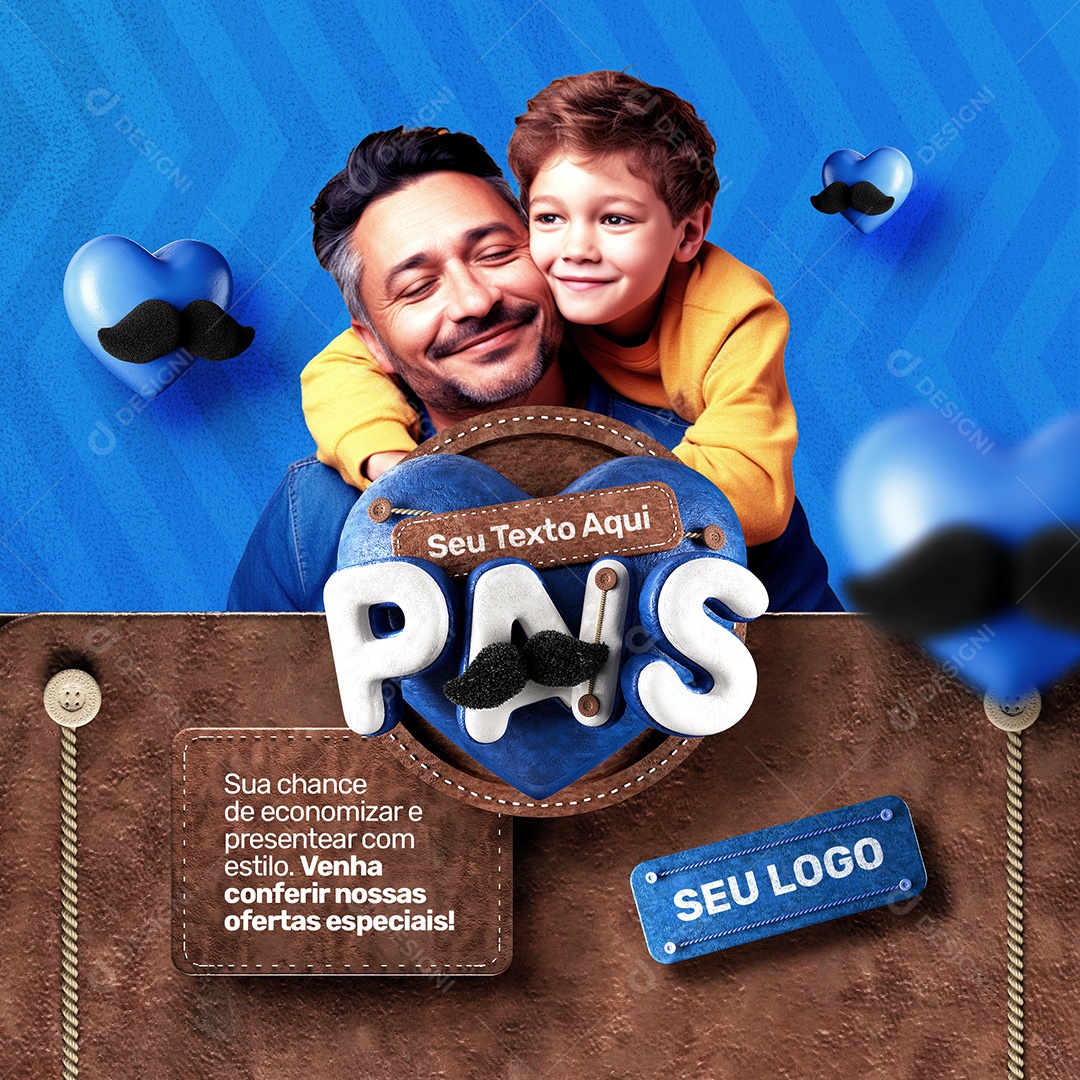 Social Media Dia Dos Pais Conferir Nossas Ofertas Especiais PSD Editável