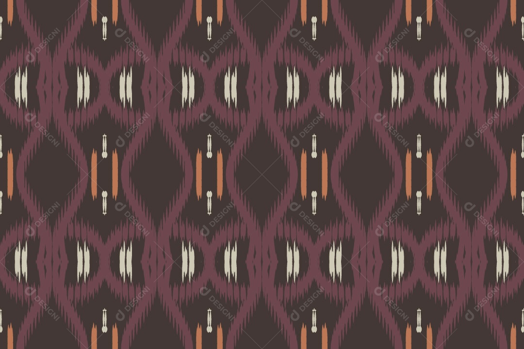 Padrão Tribal Tradicional Roxo Vetor EPS