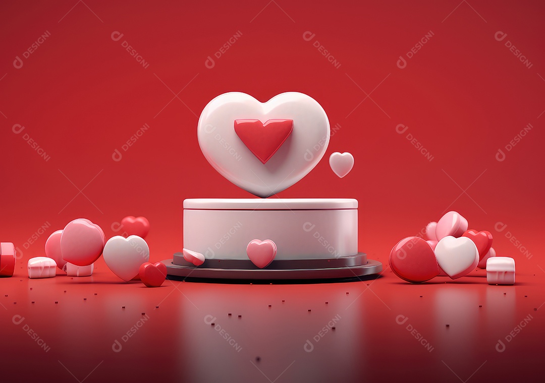 Conceito de amor com um toque reconfortante e doce. Fundo do conceito dos namorados.