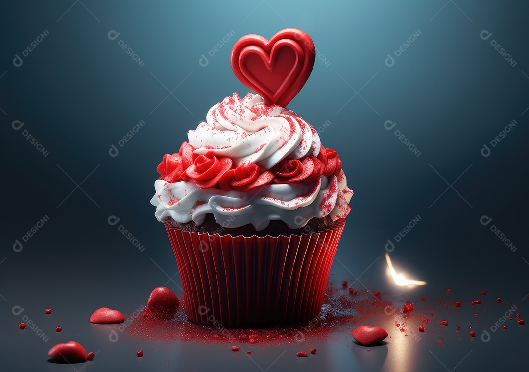 Conceito de amor com um toque reconfortante e doce. Fundo do conceito dos namorados.