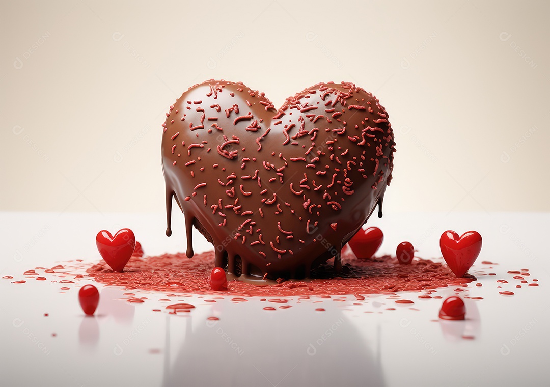 Conceito de amor com um toque reconfortante e doce. Fundo do conceito dos namorados.