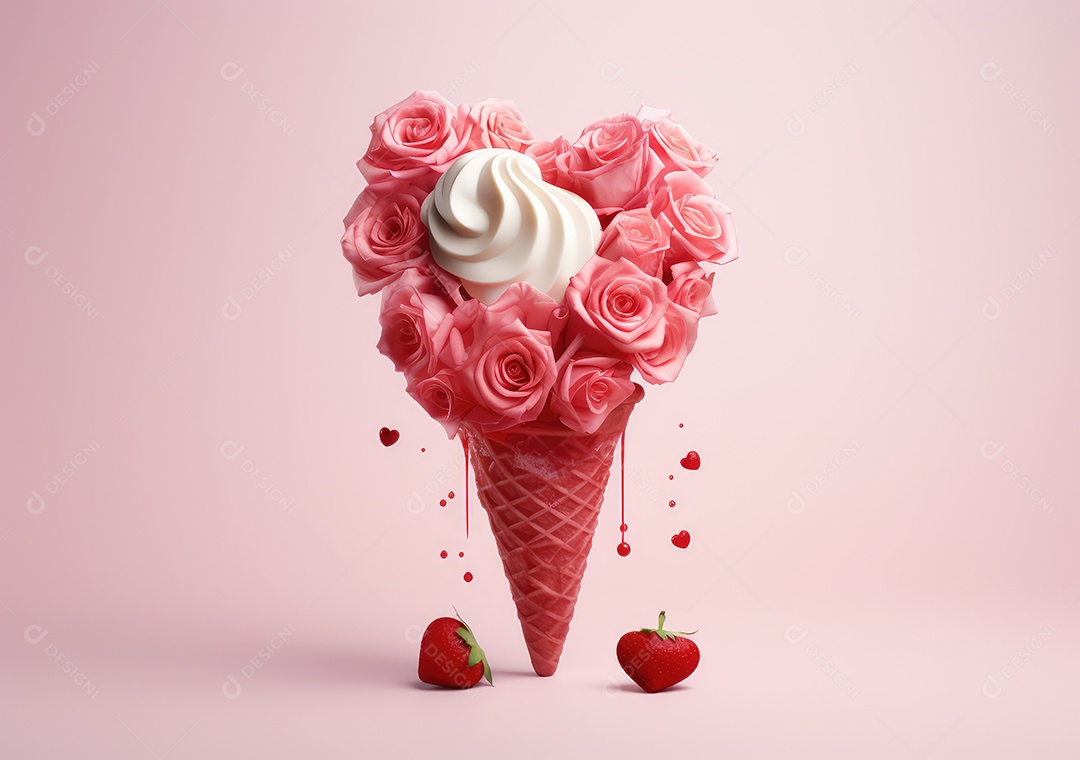 Um conceito doce e centrado no coração que aquece a alma. Fundo do conceito dos namorados.