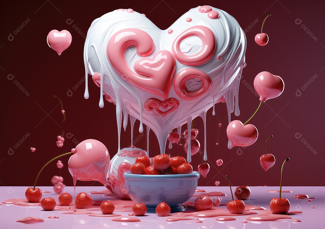 Um conceito doce e centrado no coração que aquece a alma. Fundo do conceito dos namorados.