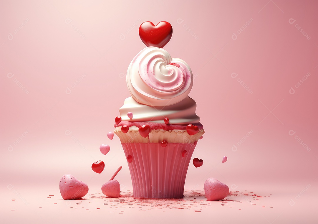 Um conceito doce e centrado no coração que aquece a alma. Fundo do conceito dos namorados.