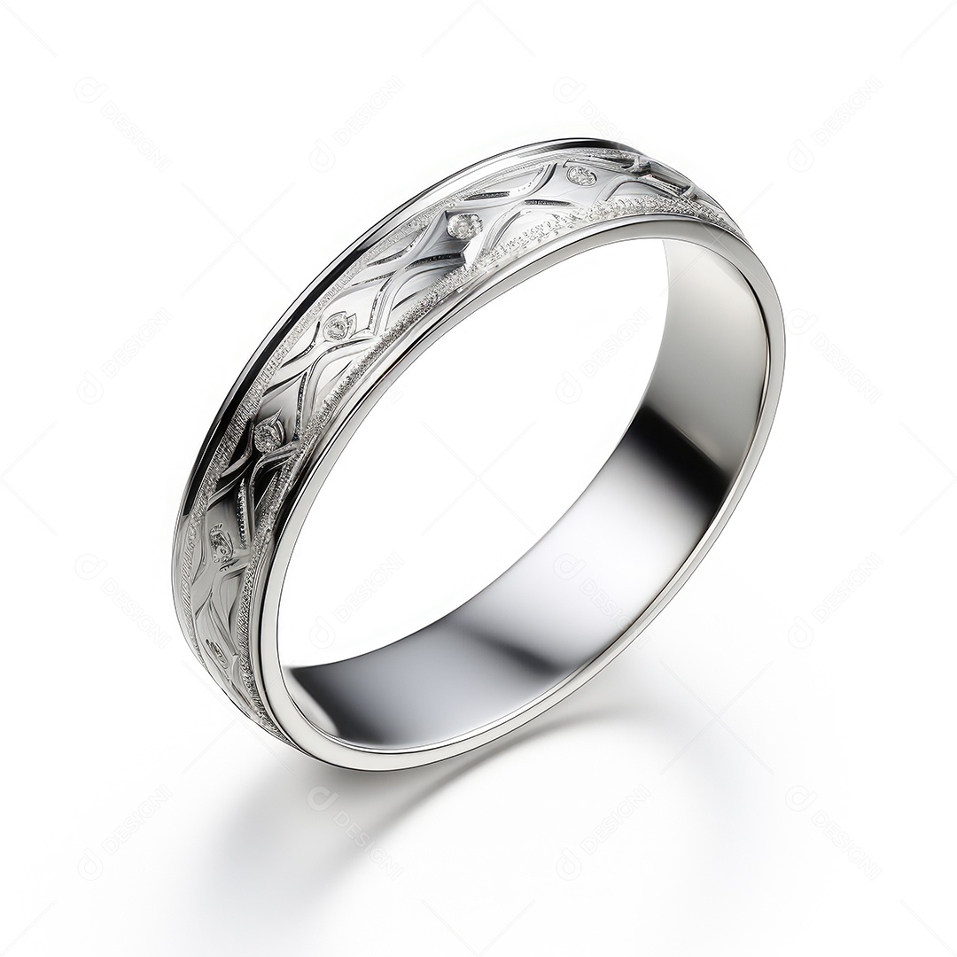 Belo design de anel. anéis de noivado de casamento com diamantes em fundo branco isolado.