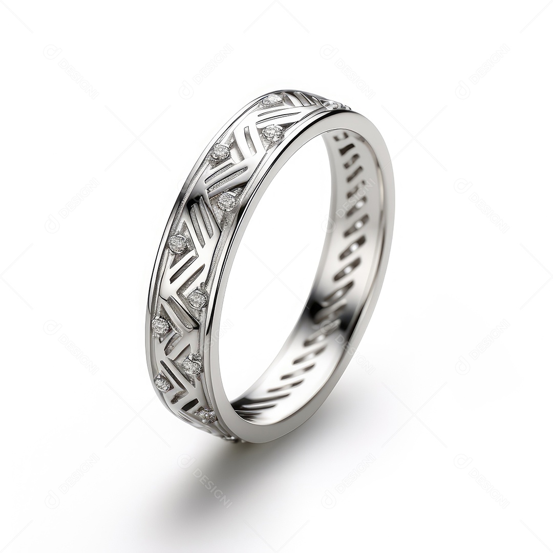 Belo design de anel. anéis de noivado de casamento com diamantes em fundo branco isolado.