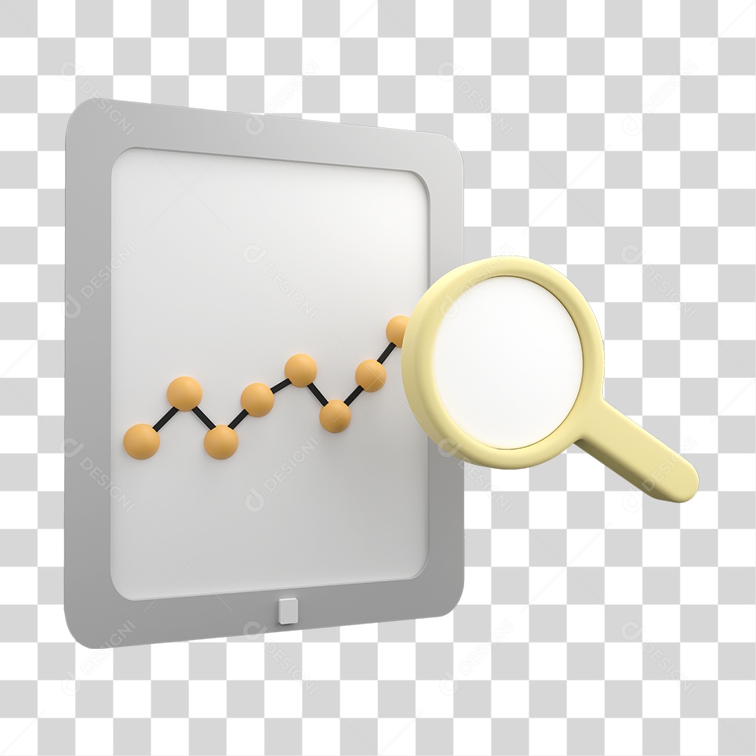Ícone de Negócios Foco de Analises Gráficas PNG Transparente