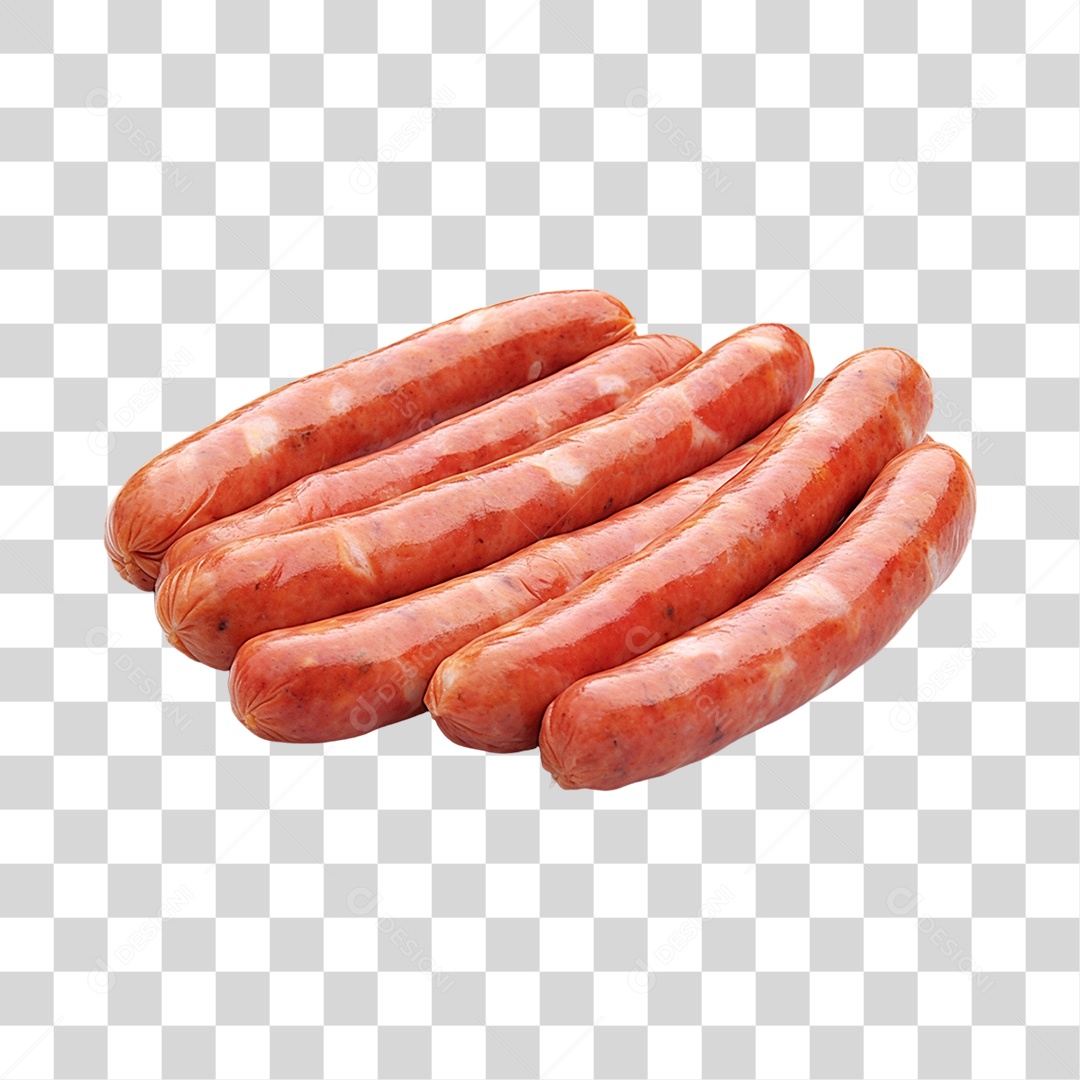 Linguiça em Prato para Churrasco Fundo PNG Transparente