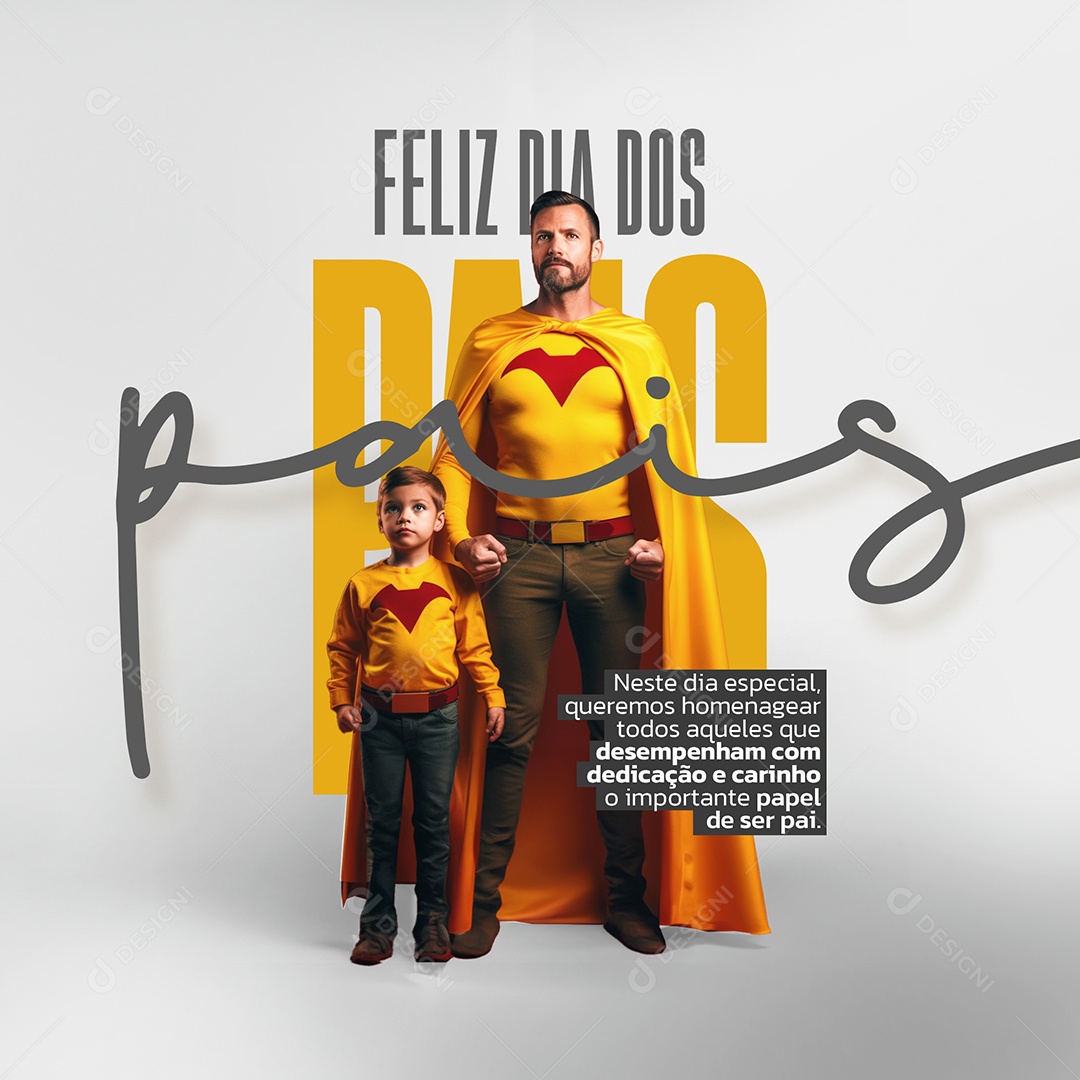 Social Media Feliz dia dos Pais PSD Editável