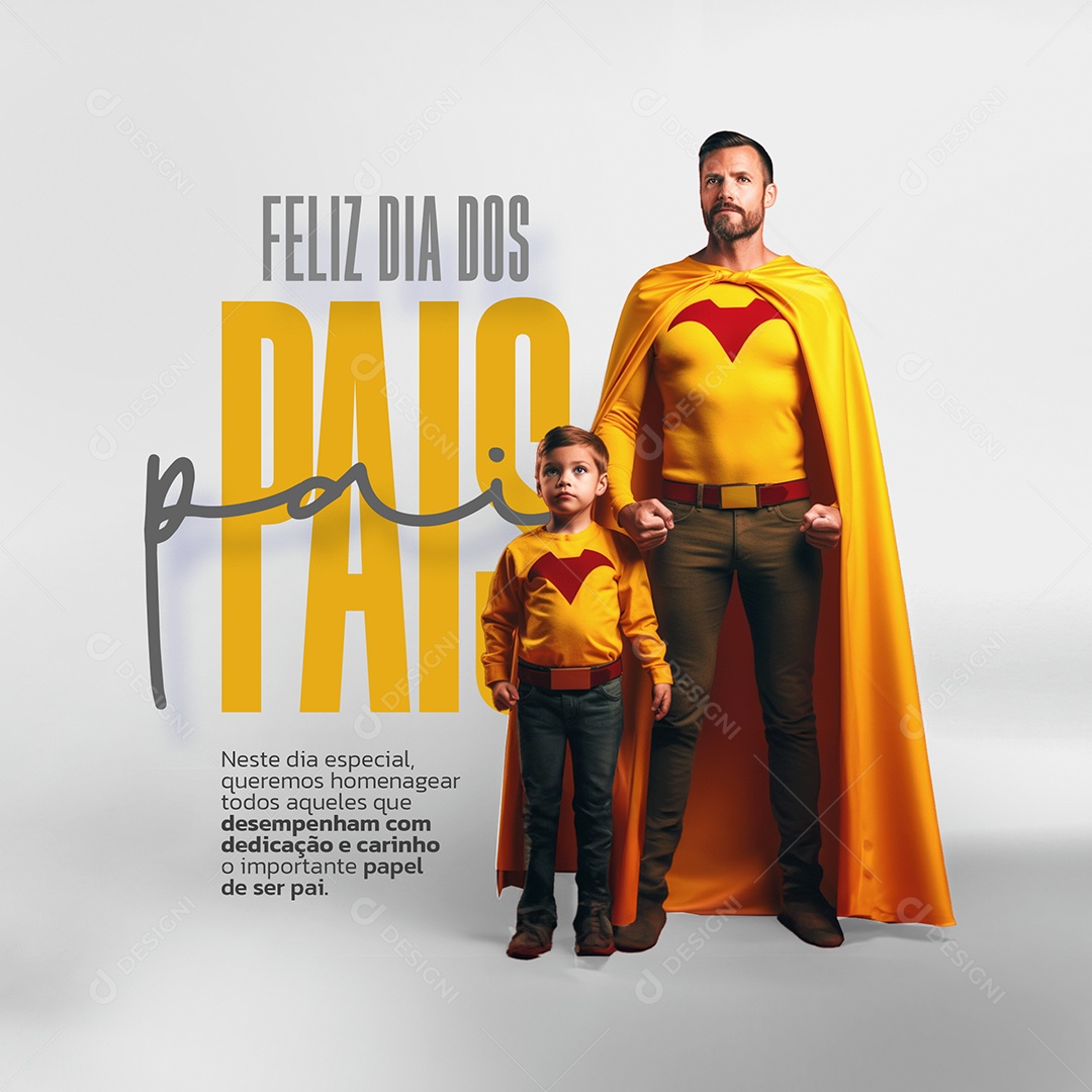 Social Media Feliz dia dos Pais PSD Editável