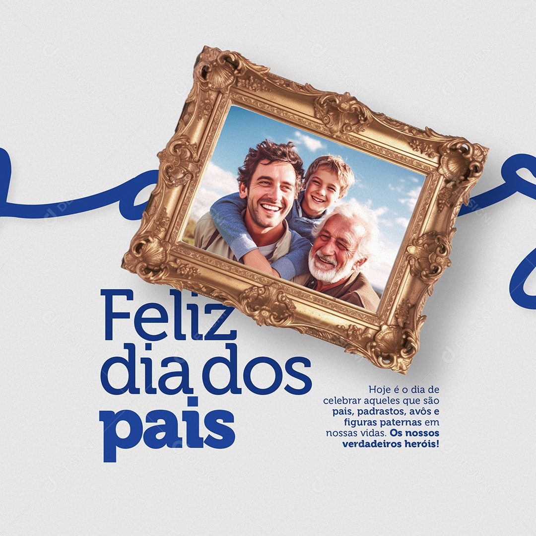 Social Media Feliz dia dos Pais PSD Editável