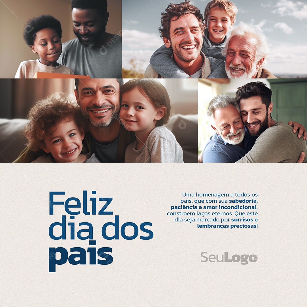 Social Media Feliz dia dos Pais PSD Editável