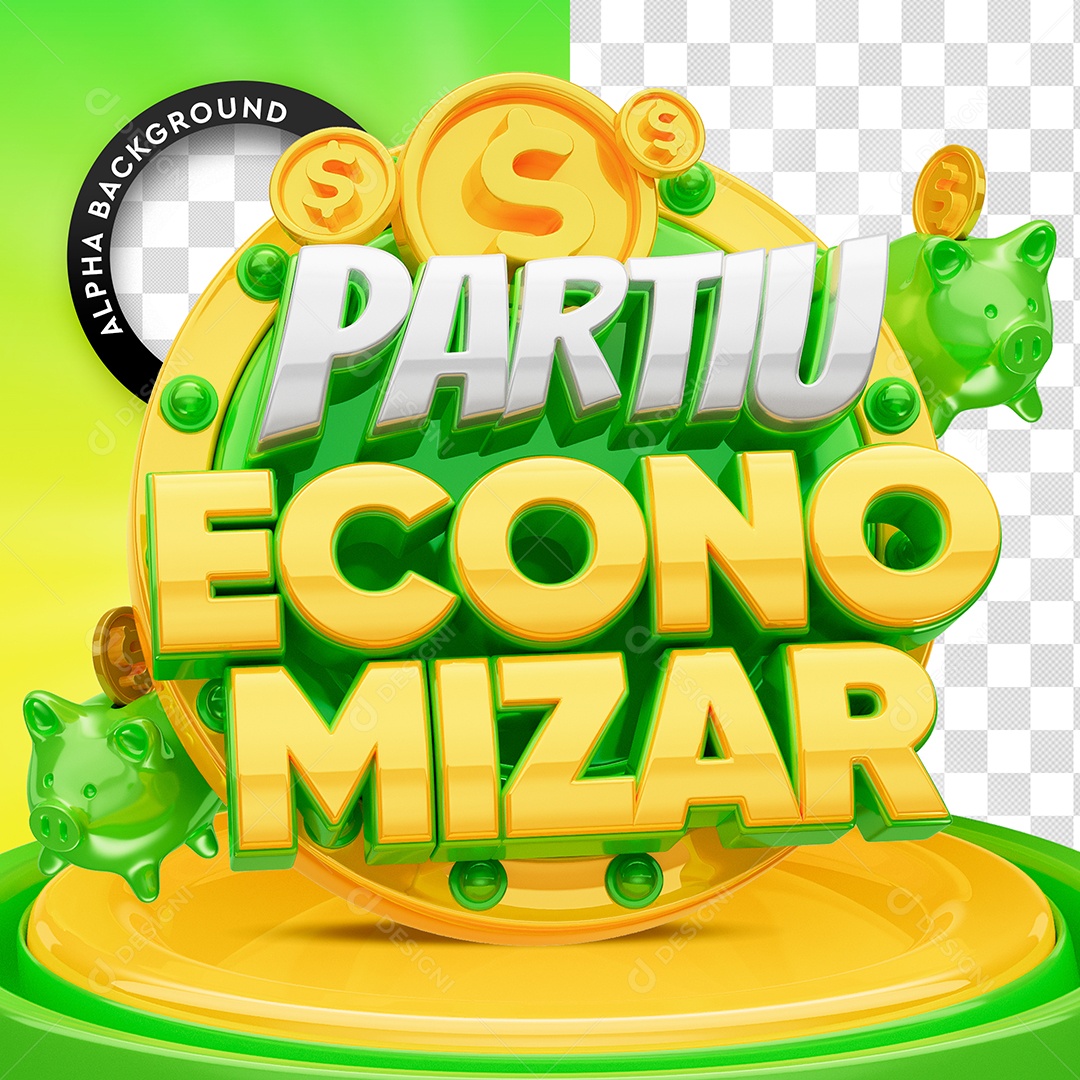 Partiu Economizar Social Media PSD Editável