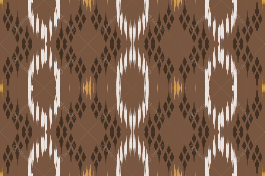 Tribal Tradicional Marrom Ilustração Vetor EPS