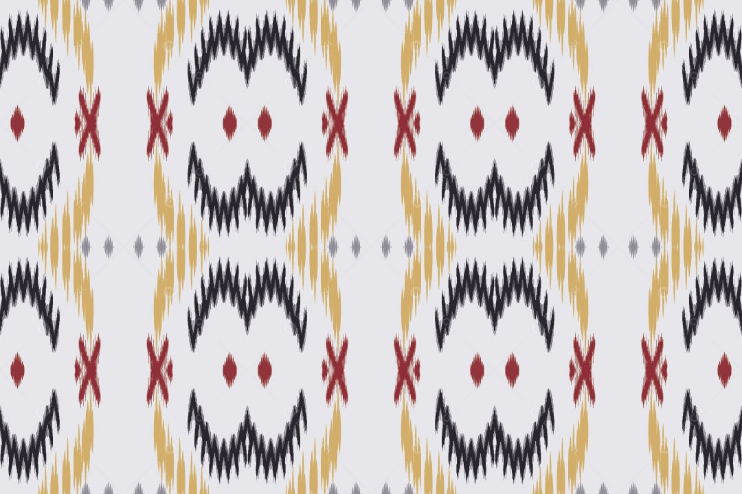 Tribal Tradicional Branco Ilustração Vetor EPS
