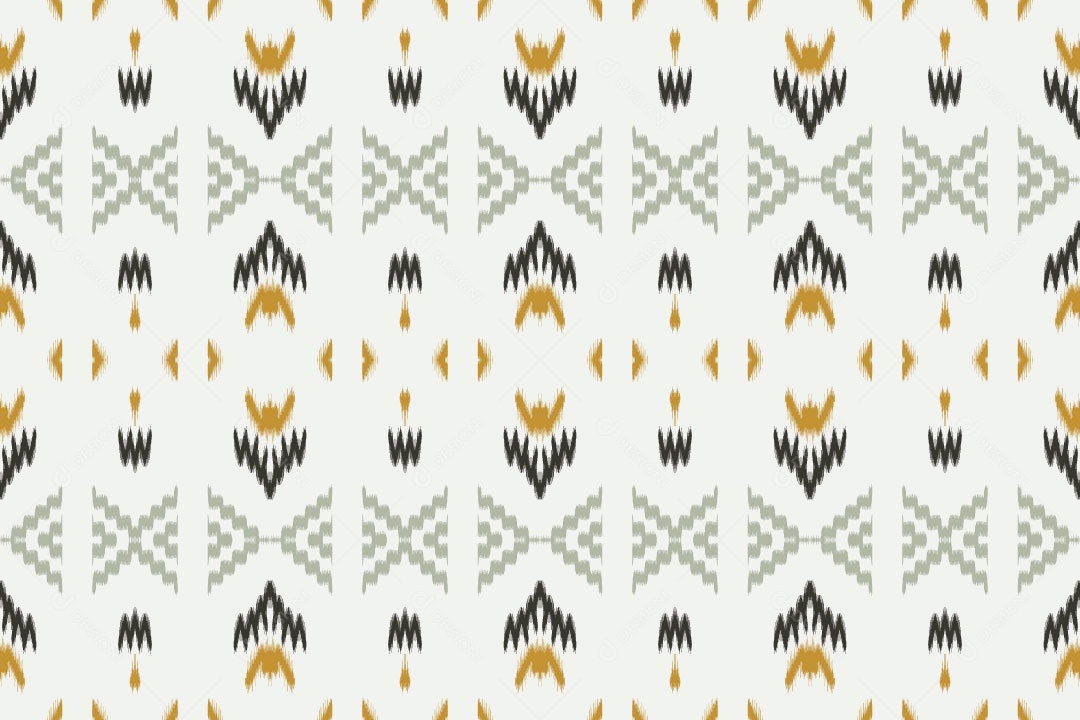 Tribal Tradicional Branco Ilustração Vetor EPS