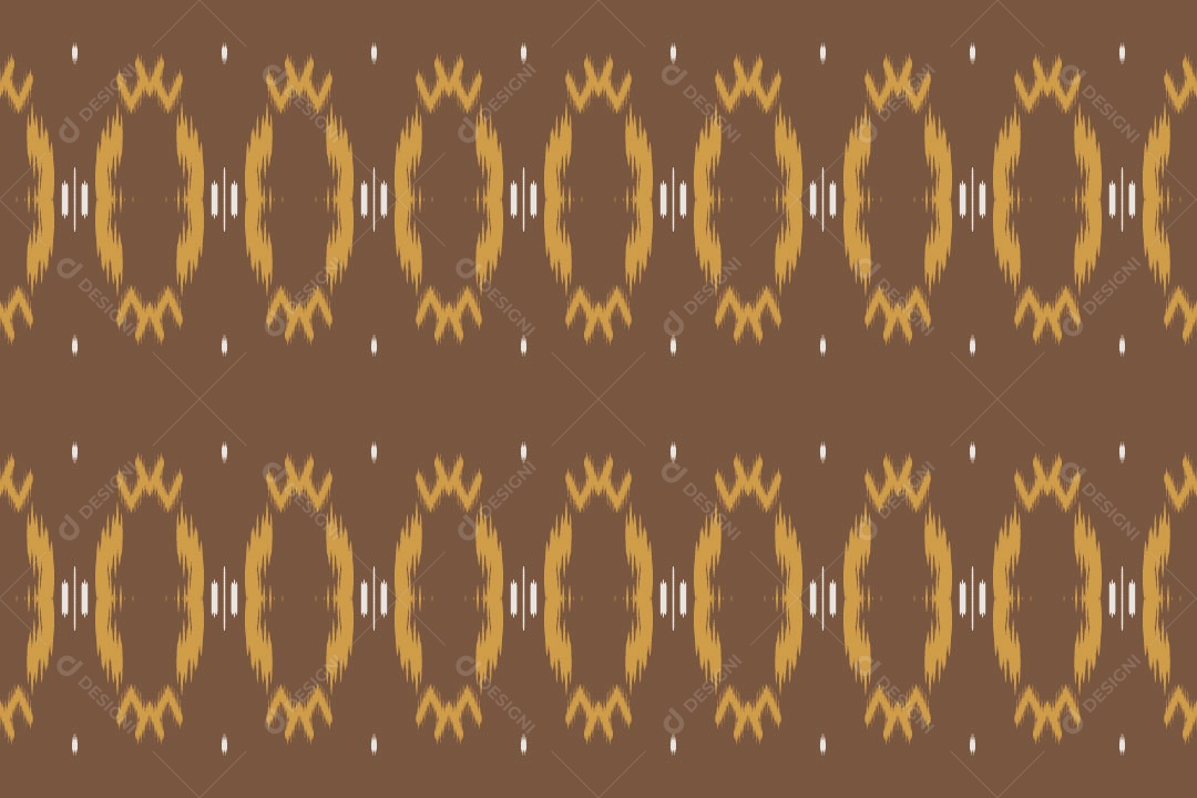 Tribal Tradicional Marrom Ilustração Vetor EPS